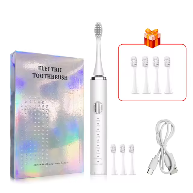 Elektryczna/ soniczna szczoteczka do zębów z ładowaniem USB