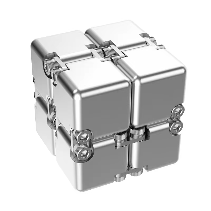 Metalowa, magiczna kostka ze stopu aluminium