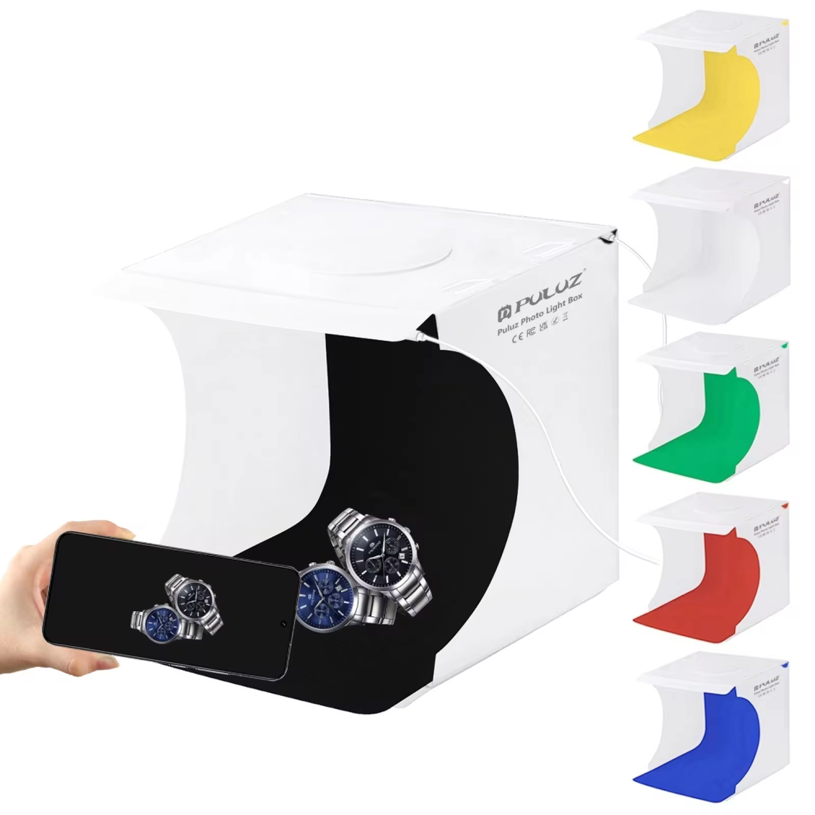 BOX fotograficzny marki Puluz, z diodami LED- studio fotograficzne